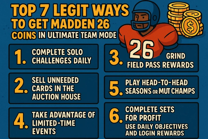 Top 7 Legit Ways to Get Madden 26 Coins in Ultimate Team Mode