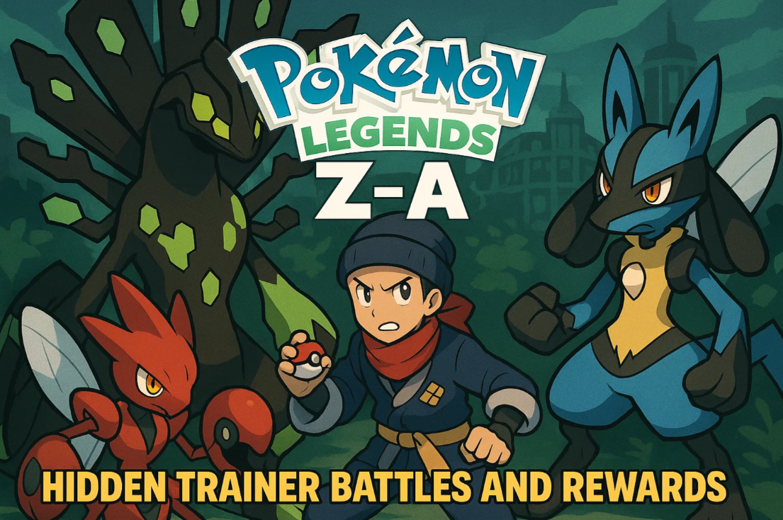 Pokémon Legends: Z-A Hidden Trainer Battles and Rewards