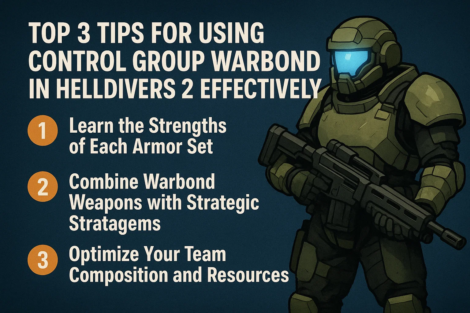 Top 3 Tips for Using Control Group Warbond in Helldivers 2 Effectively