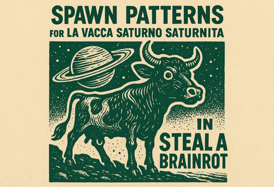 Spawn Patterns for La Vacca Saturno Saturnita in Steal A Brainrot