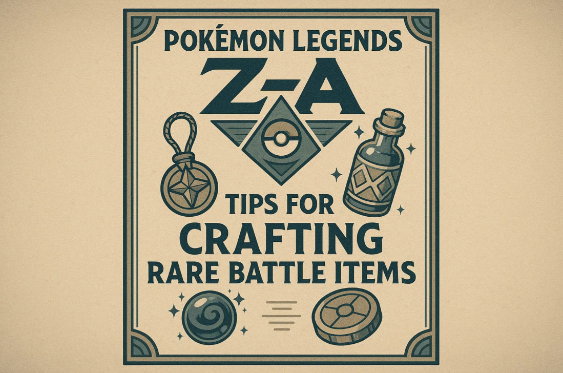 Pokémon Legends: Z-A Tips for Crafting Rare Battle Items